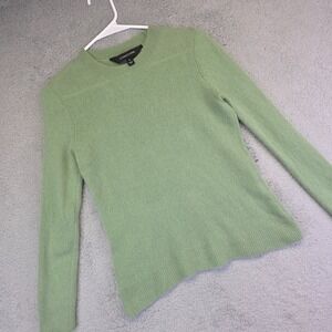 41 Hawthorn Sweater Womens M Green Crew Neck Cashmere‎ Quiet Luxury Minimalist